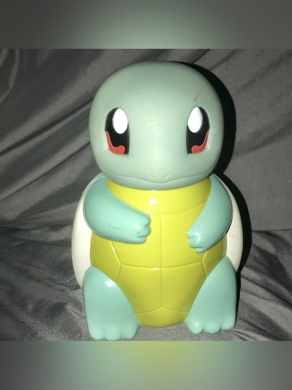 Vintage Nintendo 1998 Pokémon squirtle drinking water bottle figure no straw